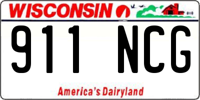 WI license plate 911NCG