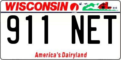 WI license plate 911NET