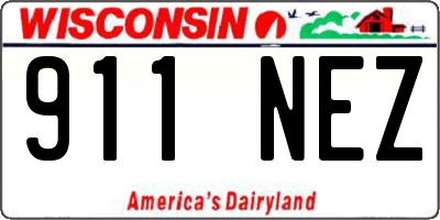 WI license plate 911NEZ