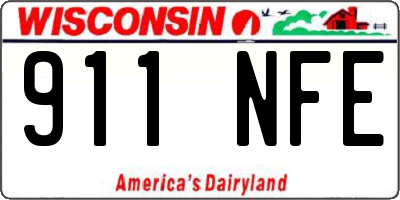 WI license plate 911NFE