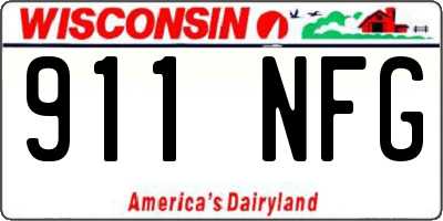 WI license plate 911NFG