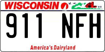 WI license plate 911NFH