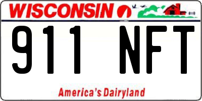 WI license plate 911NFT