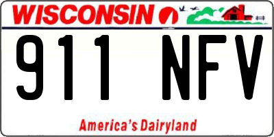 WI license plate 911NFV