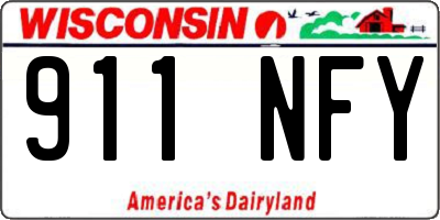 WI license plate 911NFY