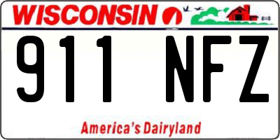 WI license plate 911NFZ