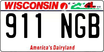 WI license plate 911NGB