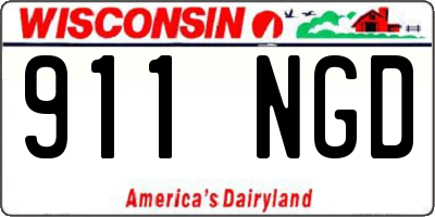WI license plate 911NGD