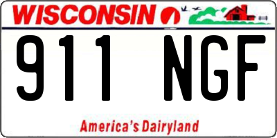 WI license plate 911NGF