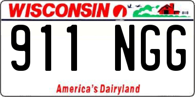 WI license plate 911NGG