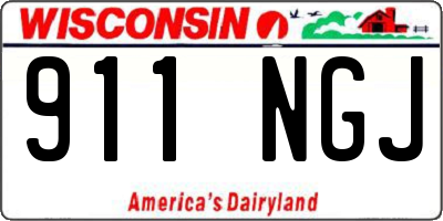 WI license plate 911NGJ