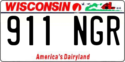 WI license plate 911NGR