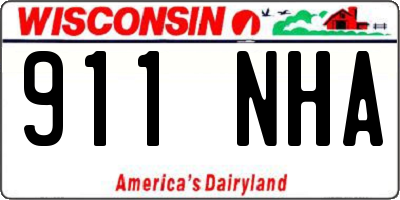 WI license plate 911NHA