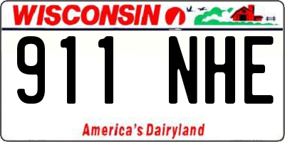 WI license plate 911NHE