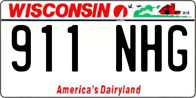 WI license plate 911NHG