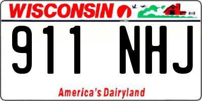 WI license plate 911NHJ