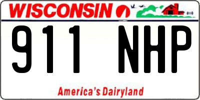 WI license plate 911NHP