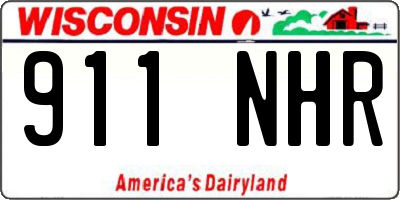 WI license plate 911NHR