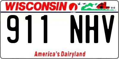 WI license plate 911NHV