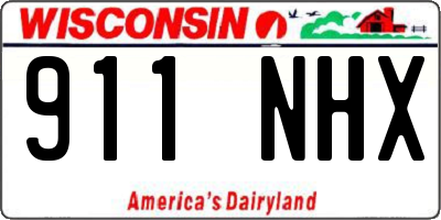 WI license plate 911NHX