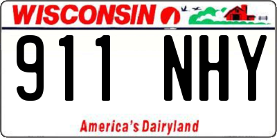WI license plate 911NHY