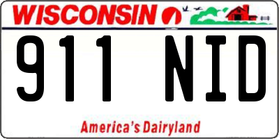 WI license plate 911NID