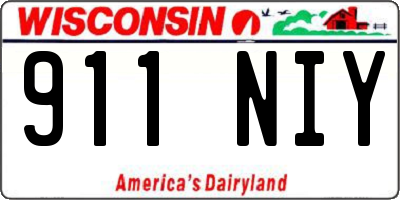 WI license plate 911NIY