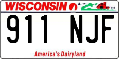 WI license plate 911NJF