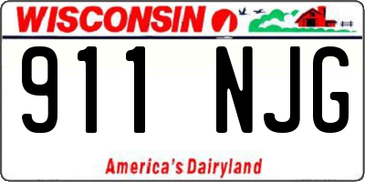 WI license plate 911NJG