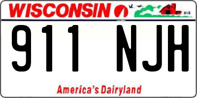 WI license plate 911NJH