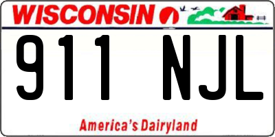WI license plate 911NJL