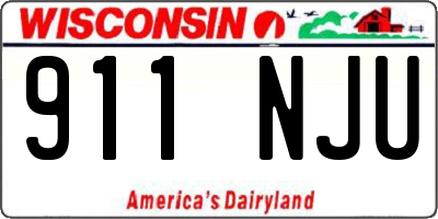 WI license plate 911NJU