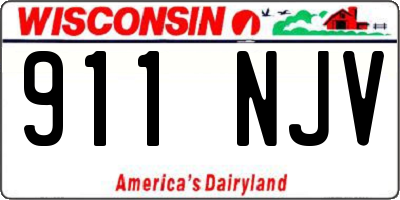 WI license plate 911NJV