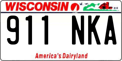 WI license plate 911NKA