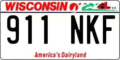 WI license plate 911NKF
