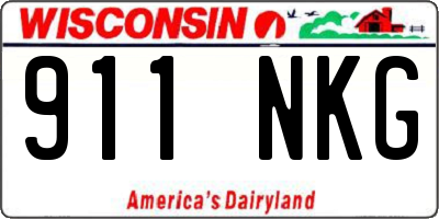 WI license plate 911NKG