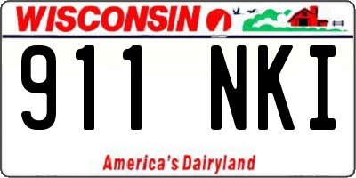 WI license plate 911NKI