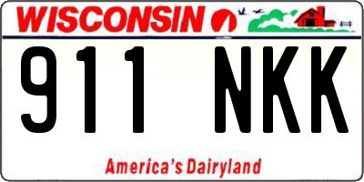 WI license plate 911NKK