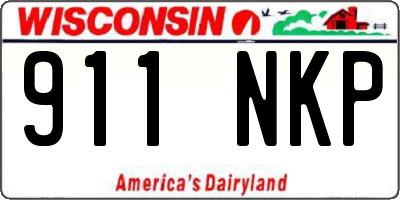 WI license plate 911NKP