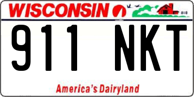 WI license plate 911NKT