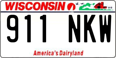 WI license plate 911NKW