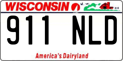 WI license plate 911NLD
