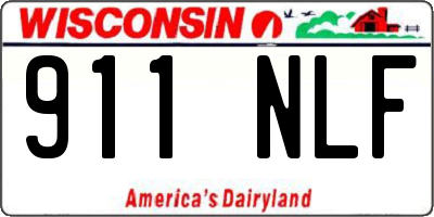WI license plate 911NLF