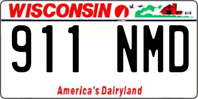 WI license plate 911NMD
