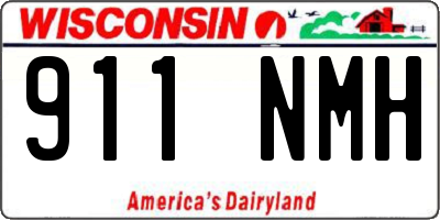 WI license plate 911NMH