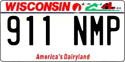 WI license plate 911NMP