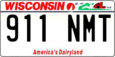 WI license plate 911NMT