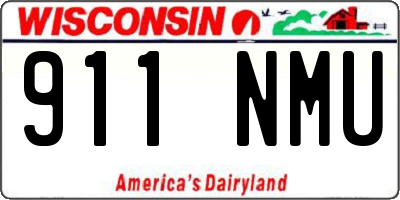 WI license plate 911NMU
