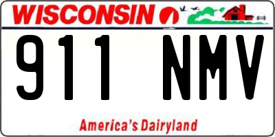 WI license plate 911NMV