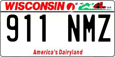 WI license plate 911NMZ